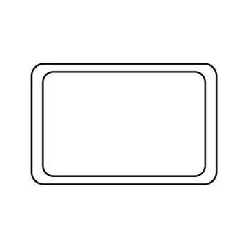 Tablet computer on white background イラスト素材