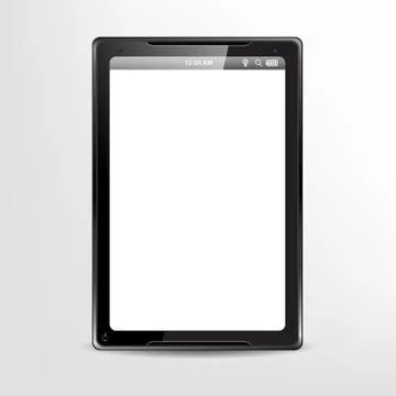 Tablet concept with blank screen 스톡 일러스트