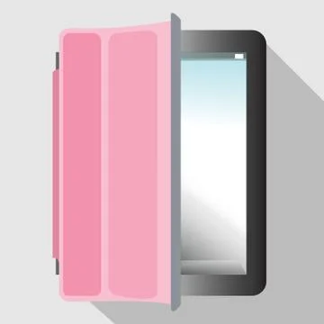 Tablet with Cover Stock-Illustration