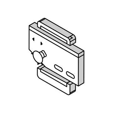Tablet debug isometric icon vector illustration Stock Illustration