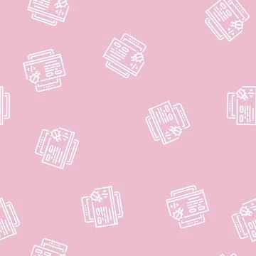 Tablet debug line seamless pattern Stock Illustration