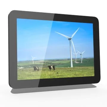 Tablet device 3d Stock Illustration