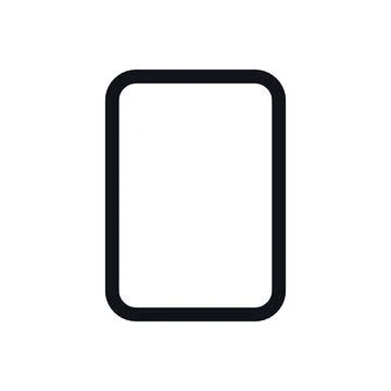 Tablet Device Black White Line Icon Editable Stroke Vector Symbol 스톡 일러스트