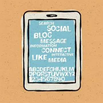 Tablet device concept. vector, eps10 스톡 일러스트