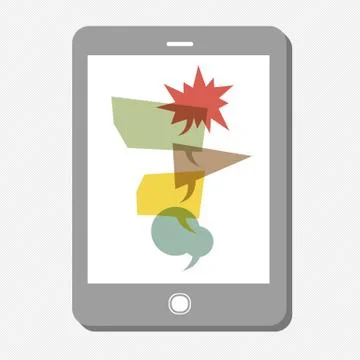 Tablet device Illustrazione stock