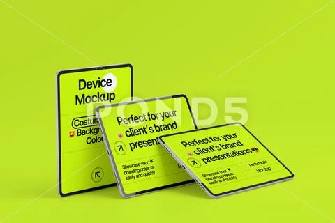 Tablet Device Mockup Layout PSD Template