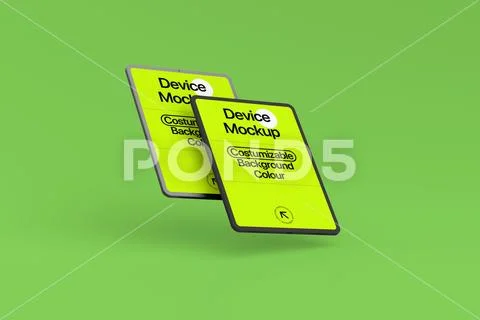 Tablet Device Mockup Template PSD 템플릿