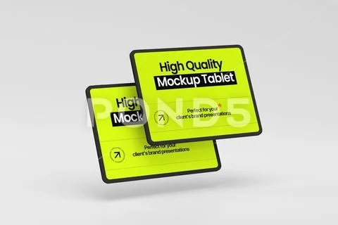 Tablet Device Mockup Template PSD Template