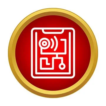 Tablet device showing location tracking and navigation Illustrazione stock