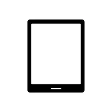 Tablet device tech silhouette style icon イラスト素材