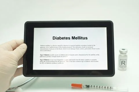 Tablet diabetes Stock Photos