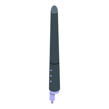 Tablet digital pen icon isometric vector. Stylus sign Stock Illustration