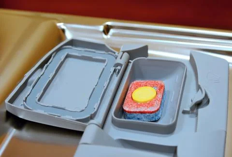 Tablet in a dishwasher 库存照片