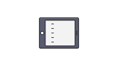 A tablet displaying a colorful pie chart, illustrating data distribution in.. Stock Footage 335259205