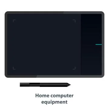 Tablet for drawing Illustrazione stock