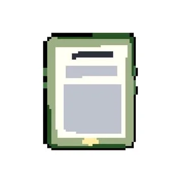 Tablet e-reader pixel art vector illustration Stock-Illustration