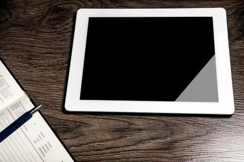 Tablet with an empty screen Stock Photos