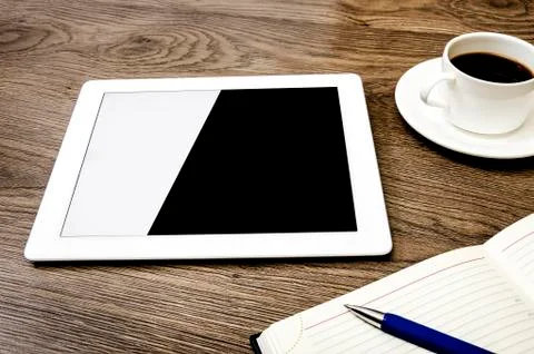 Tablet with an empty screen Stock Photos