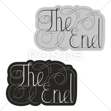 Tablet with the end of the inscription Stock Illustration