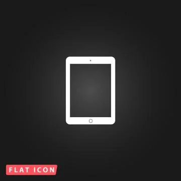 Tablet  flat icon Stock Illustration