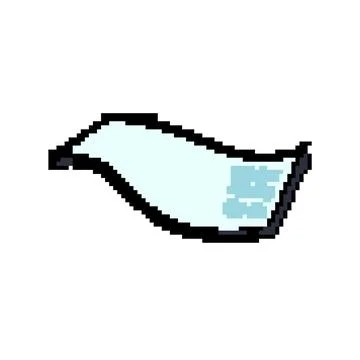 Tablet flexible screen pixel art vector illustration Stock-Illustration