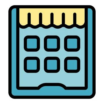 Tablet game icon vector flat Stock Illustration