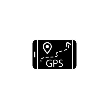 Tablet GPS location icon. Simple connection sign icons for ui and ux, website or Stock Illustration