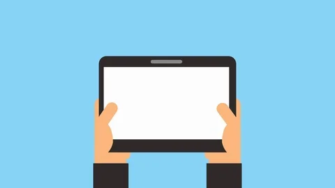 Tablet with gps technology application Video stock 123534149