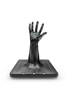 Tablet grab Illustrazione stock