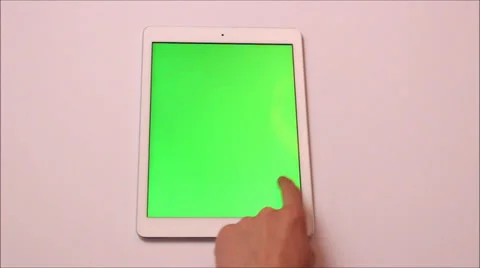 Tablet Green Screen Stock-Footage 34578088