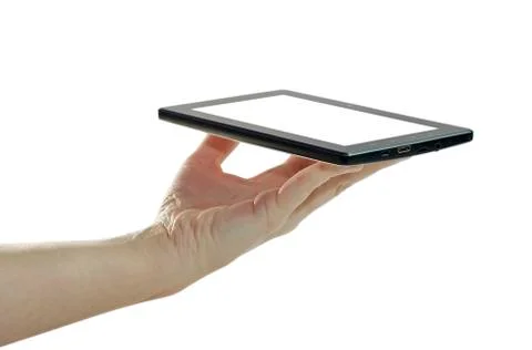 Tablet in the hand Stock Photos