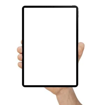 A tablet on the hand Fotos de archivo