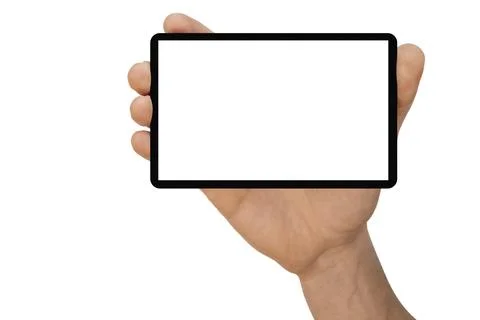 A tablet on the hand Stock Photos