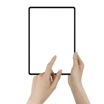 A tablet in a hand Stock Photos