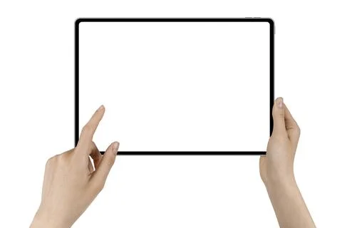 A tablet in a hand Fotos de archivo