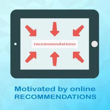 Tablet in horizontal  position with arrows on screen in flat style on polyg.. Stock Illustration