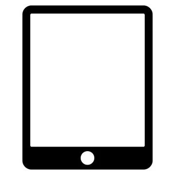 Tablet icon from Basic Plain Icon Set Stock Illustration