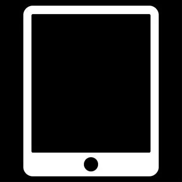 Tablet icon from Basic Plain Icon Set Stock Illustration