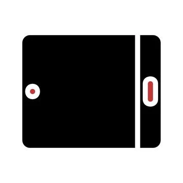 Tablet icon. Flat design of a tablet computer. Illustrazione stock