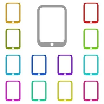 Tablet icon in multi color. Simple glyph vector of Technology set for UI and  Stock Illustration