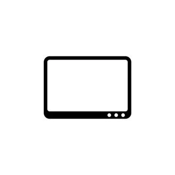Tablet icon. Simple glyph, flat vector of Technology icons for UI and UX, web Stock Illustration