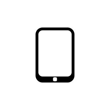 Tablet icon. Simple glyph, flat vector of Technology icons for UI and UX, web Stock Illustration