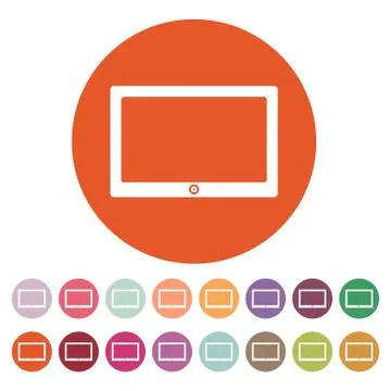 The tablet icon. Tablet symbol Stock Illustration