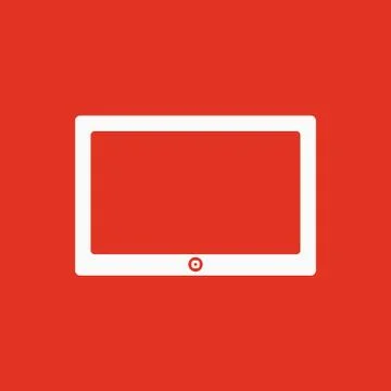 The tablet icon. Tablet symbol Stock Illustration