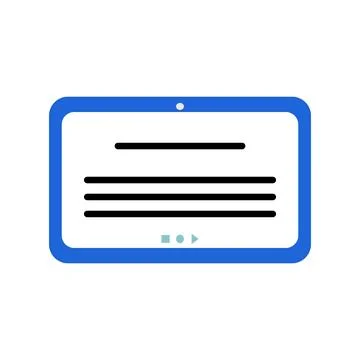 Tablet icon vector isolated on white background for your web Stock Illustration