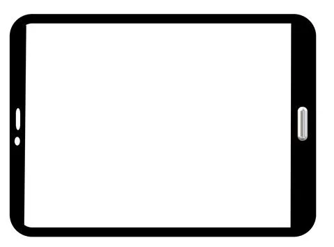 Tablet icon with white background. Stock Illustration