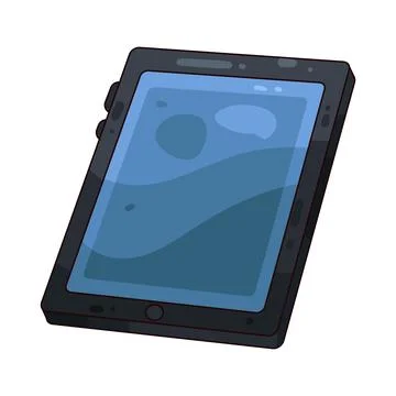 Tablet illustration イラスト素材