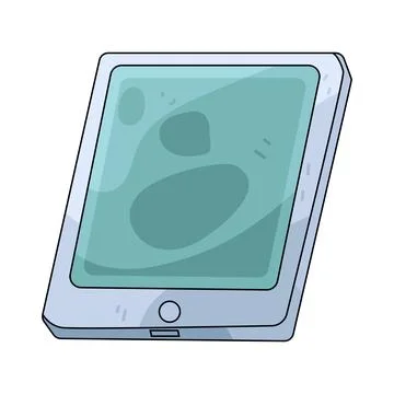 Tablet illustration Stock Illustration