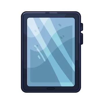 Tablet illustration Stock Illustration