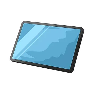 Tablet illustration Stock Illustration